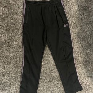 Needles Track Pants Black Purple Size Large L
